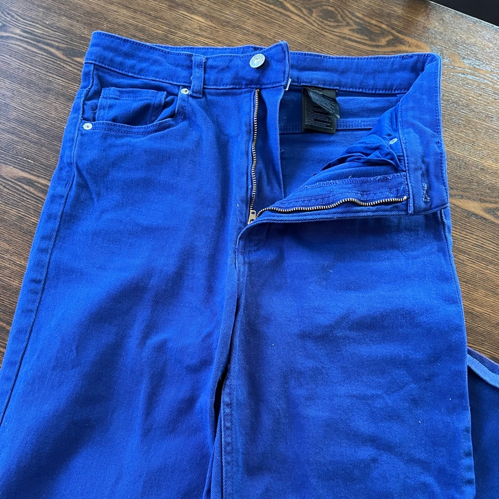 Royal Blue H&M wide leg pants - Slightly Used